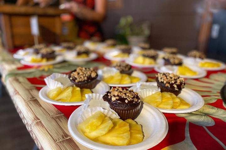 a piece of cake sitting on top of a table